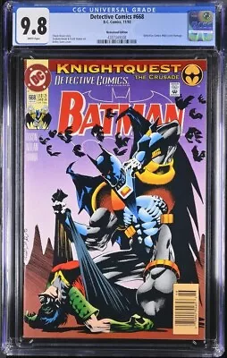 Buy Detective Comics #668 - DC Comics 1993 - Batman Robin - CGC 9.8 - Newsstand • 24.32£