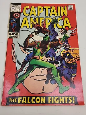 Buy Captain America # 118 1969 Marvel Comics Silver Age - 2nd Appearance Of Falcon • 54.94£
