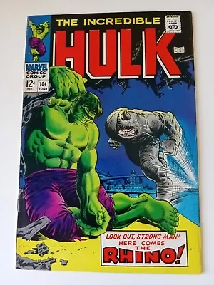 Buy Incredible Hulk #104 Higher Grade  Incredible Hulk Vs Rhino! • 71.15£