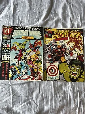 Buy Marvel Super Heroes SECRET WARS #1 First & 2nd Issue (Marvel UK 1985) Reprint #1 • 23.99£