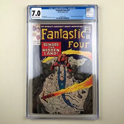 Buy Fantastic Four #47 (1966) CGC 7.0, 1st Appearance Of Maximus, 2nd Black Bolt • 99.94£