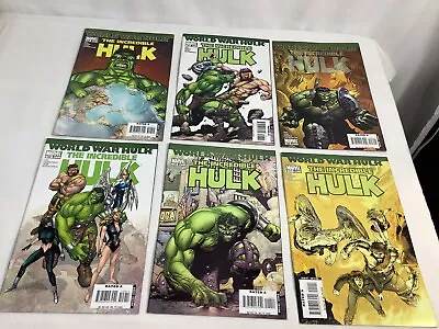 Buy Marvel Incredible Hulk #106,107,108,109,110,111 World War Hulk Story Lot 2007 • 15.82£