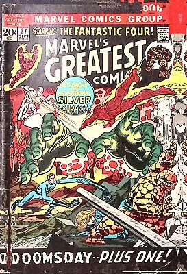 Buy 1972 Marvel's Greatest Comics #37 Sept The Fantastic Four! Silver Surfer Z2218 • 11.08£