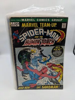 Buy 1972 Marvel Team-Up Spider-Man And The Human Torch Issue #1 • 139.15£