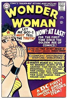 Buy WONDER WOMAN #159 VG, Origin Retold, DC Comics 1966 • 63.25£