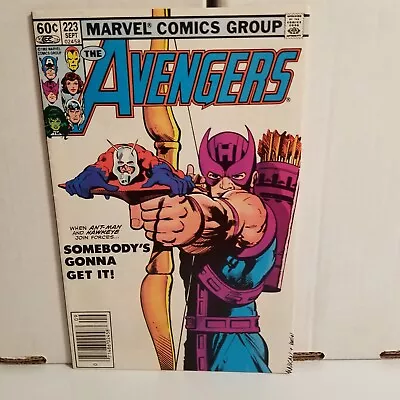 Buy The Avengers #223 Iconic Ant-Man/Hawkeye Cover (1983 Marvel Comics) Newsstand • 22.91£