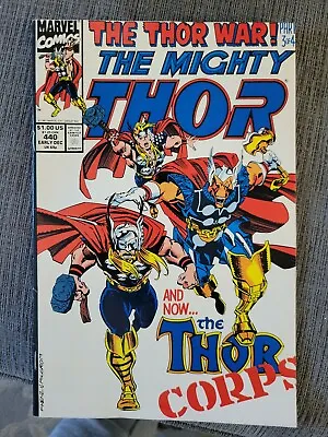 Buy The Mighty Thor # 440 Dec 1991 1st Team App Of Thor Corps • 4.75£