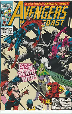 Buy Marvel Comics Avengers West Coast #85 1st Print Vf • 2.25£