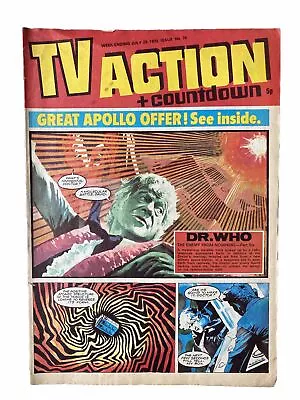Buy TV ACTION + COUNTDOWN Comic July 29th 1972 Issue 76 Doctor Who Thunderbirds. • 5.99£