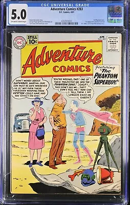 Buy Adventure Comics #283 CGC 5.0! 1st General Zod DC 1961 • 281.50£