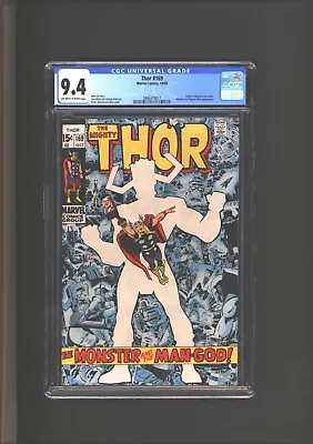 Buy Thor #169 CGC 9.4  Origin Of Galactus Concludes Watcher & Thermal Man App 1969 • 791.79£