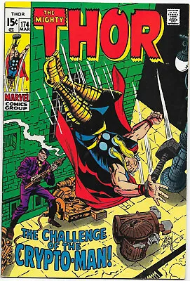 Buy Thor #174, Marvel 1970 Lee / Kirby, Everett;  FN+ • 19.19£
