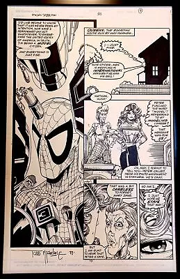 Buy Amazing Spider-Man #323 Pg. 9 By Todd McFarlane 11x17 FRAMED Original Art Print  • 47.26£