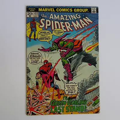 Buy Amazing Spider-Man 122 (1973) Death Of Green Goblin KEY Marvel A3 • 240.48£