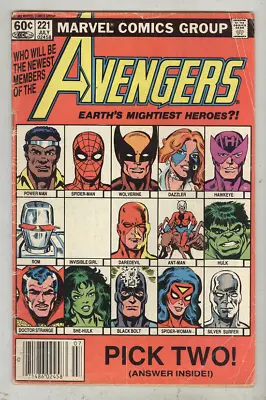 Buy Avengers #221 July 1982 G/VG • 2.40£