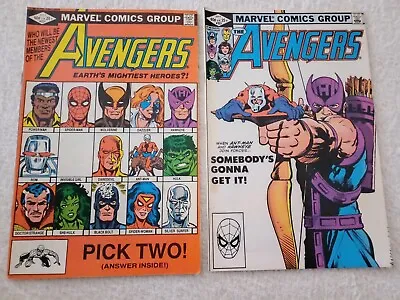 Buy The Avengers Lot Of 5 1982 Marvel Comics #220 #221 #222 #223 #224 2 Keys Issues • 30£