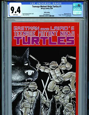 Buy TMNT #1 CGC 9.4 1988 Teenage Mutant Ninja Turtles 5th Print Mirage Amricons K44 • 442.35£