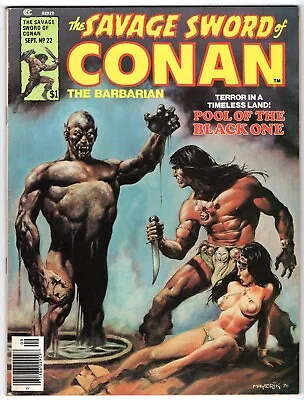 Buy Savage Sword Of Conan Vol 1 No 22 Sep 1977 (VFN-) (7.5) Marvel B&W Magazine • 13.99£