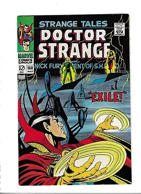 Buy Strange Tales # 168 Very Fine [1968] Nick Fury/Doctor Strange Last Issue • 24.95£