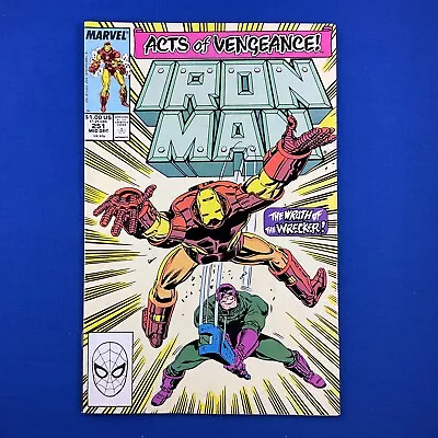Buy Iron Man #251 Vs The Wrecker Marvel Comics 1989 Acts Of Vengeance • 2.87£