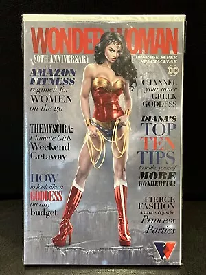 Buy 🔥WONDER WOMAN 80th Anniversary - Stunning NATALI SANDERS “Magazine” Cover NM🔥 • 5.95£