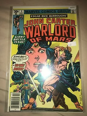 Buy John Carter, Warlord Of Mars Vol.1 #5 1977 High Grade 6.5 Marvel Comic B19-51 • 6.35£