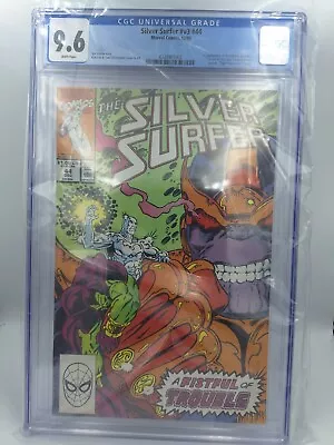 Buy The Silver Surfer #44 1st Appearance Of Infinity Gauntlet Cgc 9.6 Graded • 78.83£