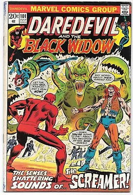 Buy Daredevil #101 Marvel Comics FN 1973 Key 1st Full App Angar Screamer Black Widow • 9.47£