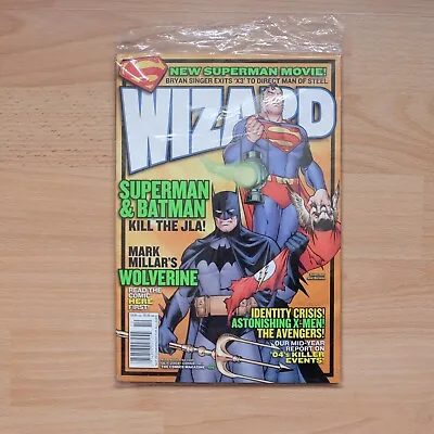 Buy Wizard Comic Magazine #156 Sealed DC 1 Of 2 With 1st Edition Iceman Trading Card • 9.95£