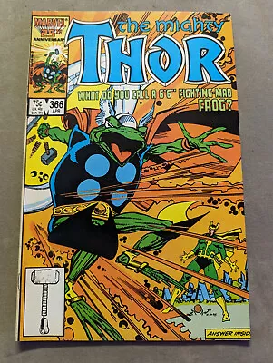 Buy Thor #366, Marvel Comics, 1986, Frog Cover, FREE UK POSTAGE • 13.49£
