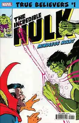 Buy True Believers Incredible Mindless Hulk 1 Reprints 299 Immortal • 3.95£