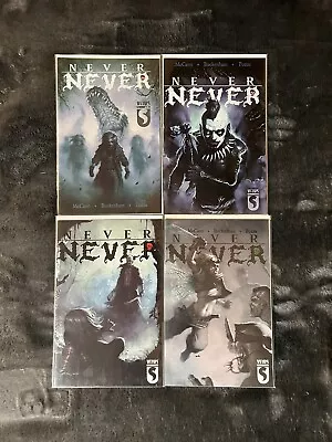 Buy Never Never #1,2,3,4.   Heavy Metal Comics Peter Pan Dark Twist.  Missing #5 • 6.82£