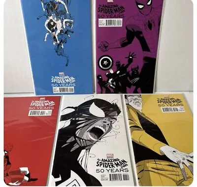 Buy Amazing Spider-Man 692 - 50th Anniversary Issue Variant Lot All 5 Rare Set • 157.33£