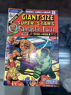 Buy GIANT-SIZE SUPER-STARS #1 Hulk Vs Thing Fantastic Four Marvel Comics 1974 NM • 35.56£