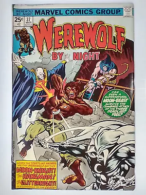 Buy Marvel Comics Werewolf By Night #37 3rd Appearance Moon Knight FN/VF 7.0 • 77.17£