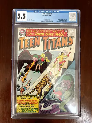 Buy Teen Titans #1 Silver Age DC Comics CGC 5.5 • 324.99£