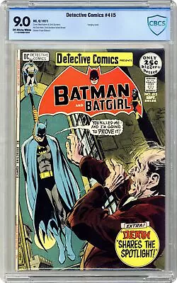 Buy Detective Comics #415 CBCS 9.0 1971 17-4049963-034 • 119.79£