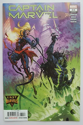 Buy Captain Marvel #34 - 1st Printing Marvel Comics January 2022 VF/NM 9.0 • 4.50£