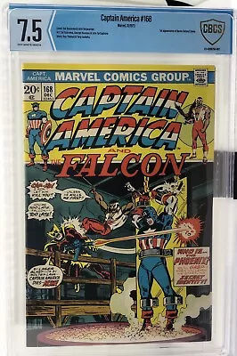 Buy Captain America #168 CBCS 7.5 1973 1st App. Baron H. Zemo • 62.67£