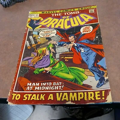 Buy Tomb Of Dracula #3 Marvel 1972 1st Appearance Of Rachel Van Helsing & Taj Nital • 29.46£