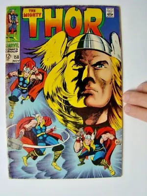 Buy Thor #158 Origin Jack Kirby Art From Journey Into Mystery #83 Marvel 1968 VG/FN • 13.43£