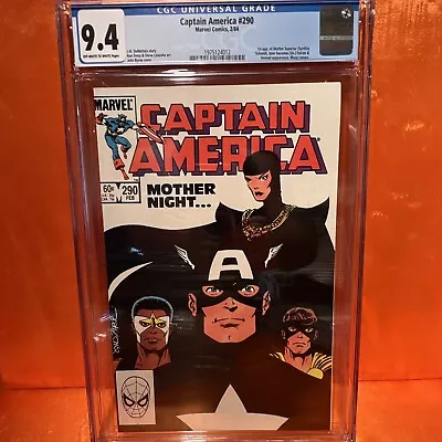 Buy Captain America 290 CGC 9.4 1984  1st Mother Superior (Sin) Key. Captain Movie • 55.18£