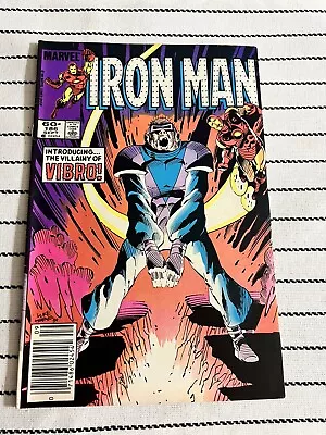 Buy IRON MAN #186 Marvel 1984  Introducing The Villainy Of VIBRO!  • 9.59£
