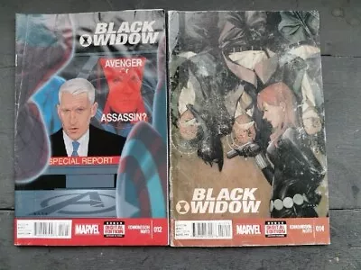 Buy Black Widow #12 & #14, Marvel Comics 2015.Readable/Low Grade Condition • 0.99£