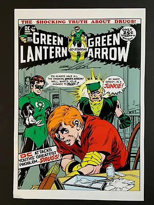 Buy GREEN LANTERN #85 Cover Print Signed By NEAL ADAMS. Green Arrow. Drug Cover • 55.98£