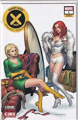 Buy GIANT SIZE X-MEN: JEAN GREY AND EMMA FROST #1 Tyler Kirkham - C2E2 Variant Cover • 0.99£