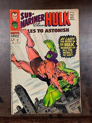 Buy TALES TO ASTONISH #87  (MARVEL SILVER AGE) 1967 FN Or Better • 19.97£
