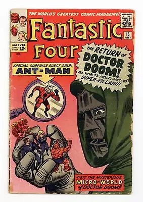 Buy Fantastic Four #16 GD 2.0 1963 • 139.92£