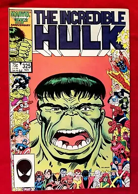 Buy 1986 The Incredible Hulk #325 VIBRANT Marvel 1st App Rick Jones As HULK Comic NM • 19.61£