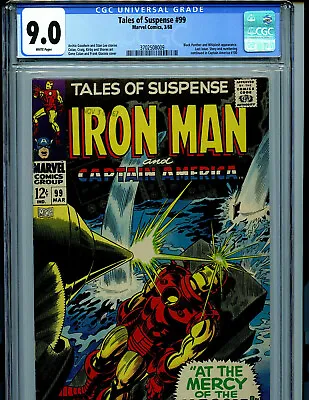 Buy Tales Of Suspense #99 CGC 9.0 1968 Silver Age Marvel Last Issue Amricons B12 • 399.75£